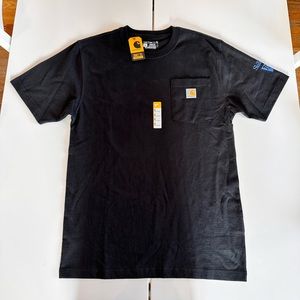 NWT Men’s Black Carhartt T-Shirt Size Small | Support the Trades Tee Carhartt 🖤